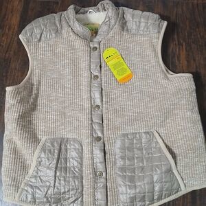 Holty Beige Quilted Vest